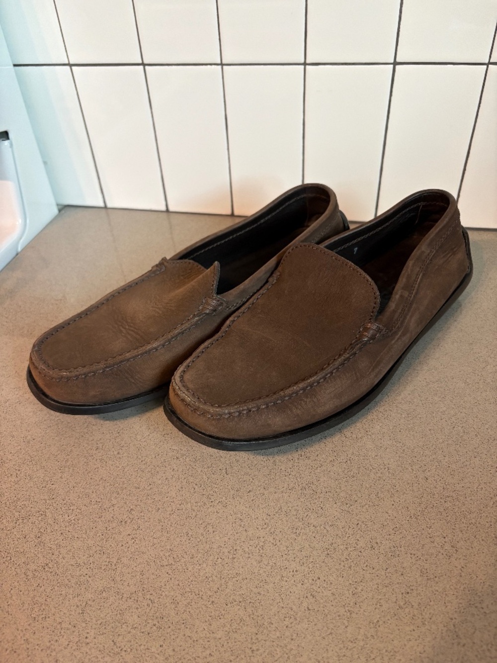 Tod’s leather suede loafers / driving shoes - size 7